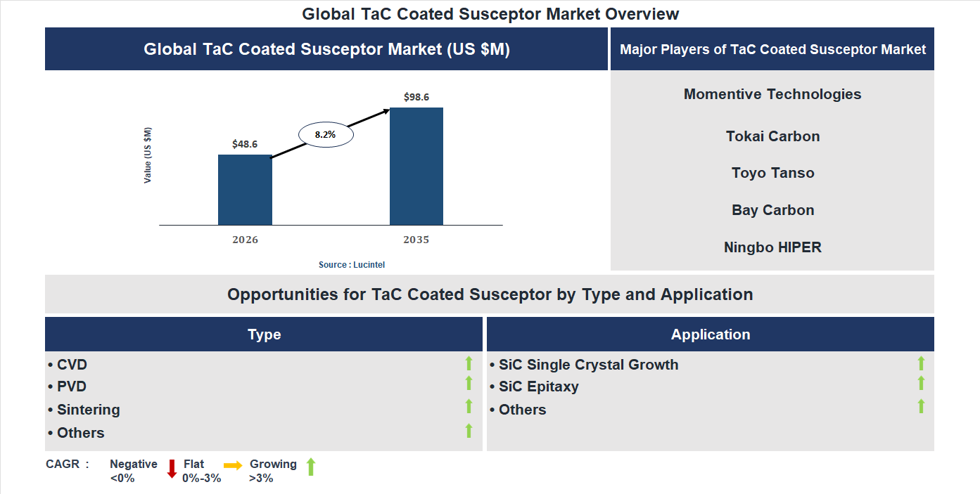TaC coated Susceptor Market Trends and Forecast